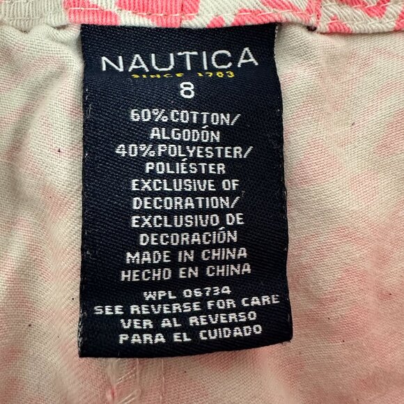 Nautica Girls' Zigzag Print Shorts Size 8 - Picture 3 of 6